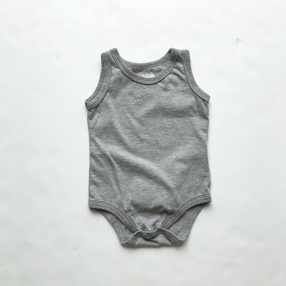 mini mioche gray tank diaper shirt VGUC 12-18m
